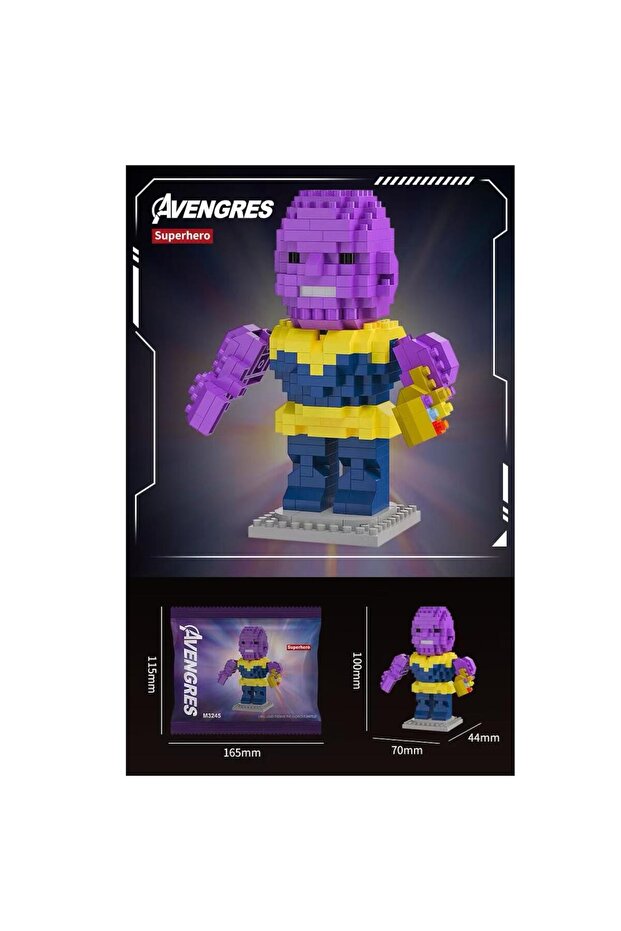 bricks avengres süper kahraman thanos