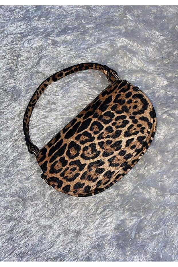 NERA Model Leopar Desenli Çanta - 4
