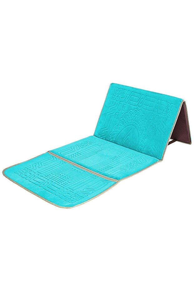 Foldable Islamic Praying Mat with Back Rest - 1