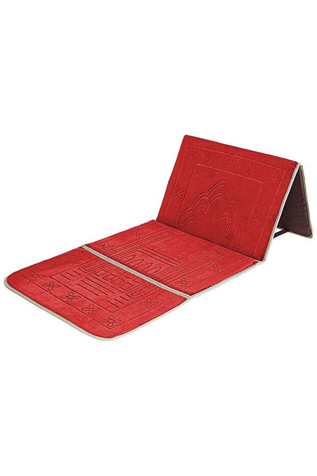 Foldable Islamic Praying Mat with Back Rest - 1