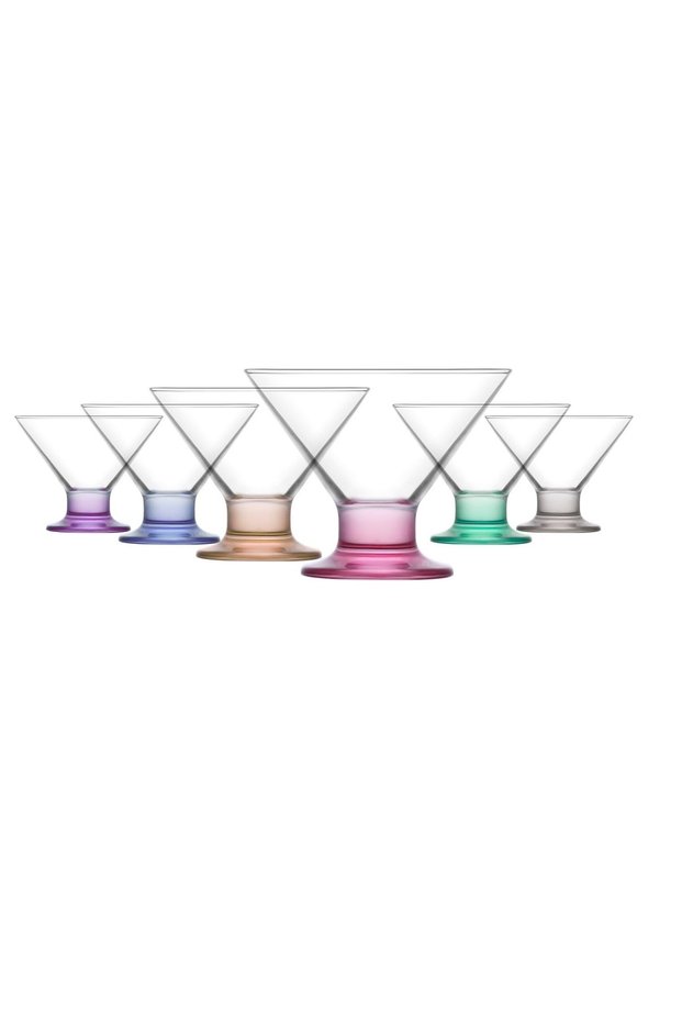 Coral Crema 6 Colorful Ice Cream Bowls