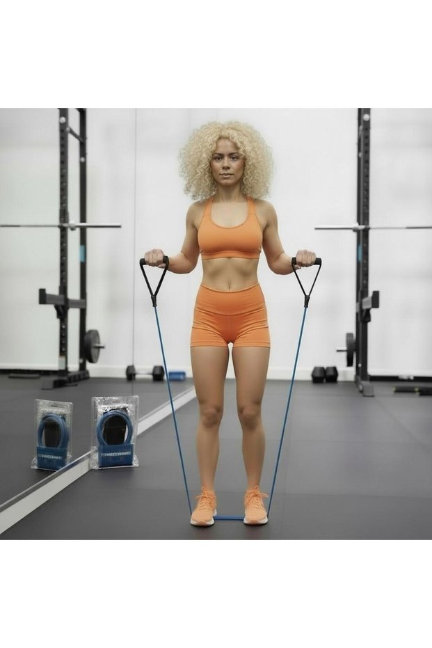 Blue 8x11x1200 mm high resistance rubber band - sports exercise pilates yoga muscle fat burning equipment