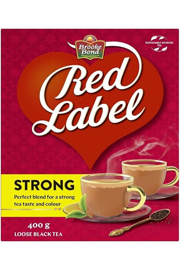 Red Label Rich Leaf Premium Black Tea Loose Dust Box (400g)