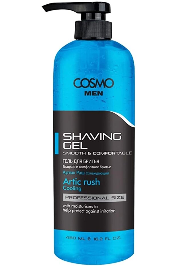 Men Arctic Rush Cooling Menthol Ice Shaving Gel Shaker (480ml)