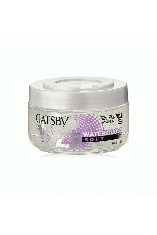 Water Gloss Hard Hold Clean Wet Look Styling Hair Gel Tub (150g)