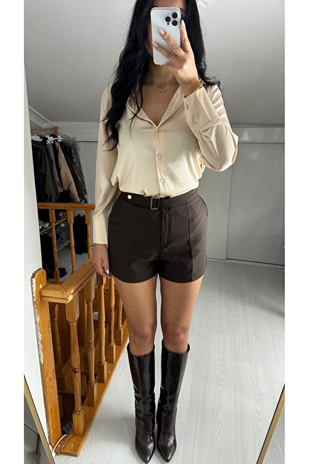 KEMER DETAYLI ŞORT - 2