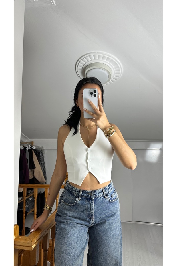 HALTER YAKA YELEK - 5