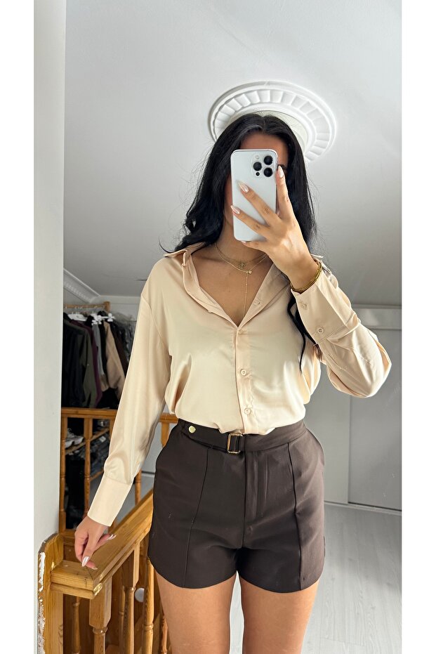 KEMER DETAYLI ŞORT - 3