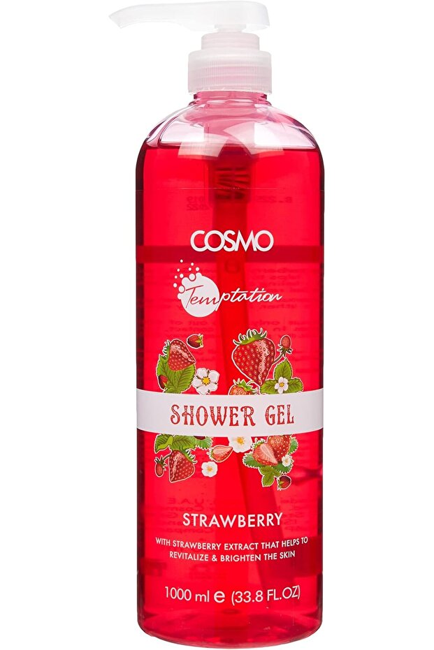 Fruity Strawberry Extract Aqueous Refreshing Daily Shower Gel (1000ml)