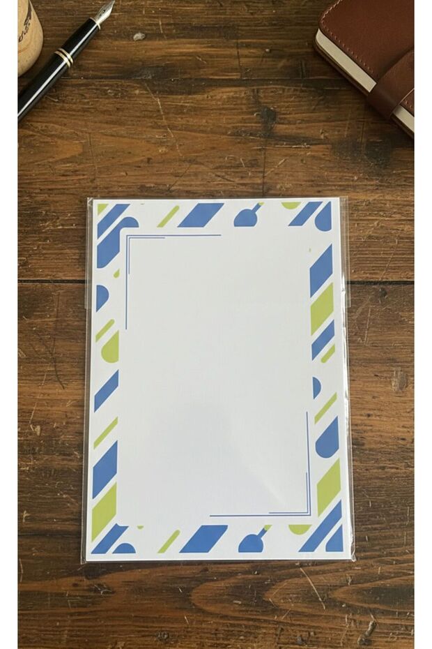 A5 Geometric Patterned Notepad – 50 Sheets, 120 Gr Thick Paper | Unlined Notepad - 1