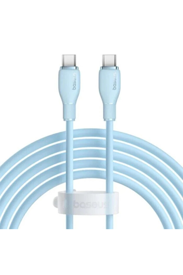 كابل شحن USB-C بطول 1.2 متر، لون أزرق سماوي