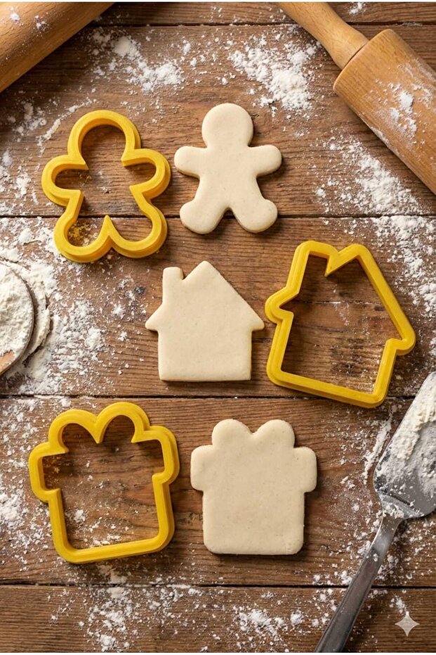 Mixed Shaped Cookie Mold Set Set of 3