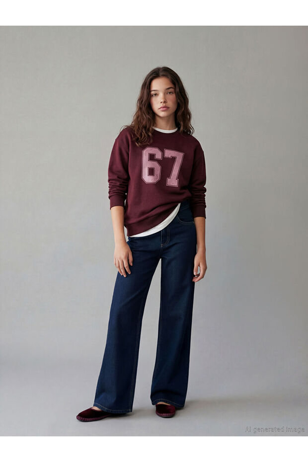 Esvab • Modern & Distinctive Wide-Legged Girls' Jeans