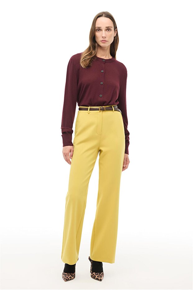 Hardal Boru Paça Pantolon - 1