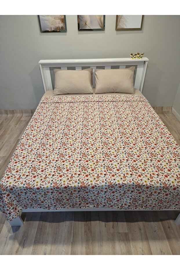 Double Person Pique Set Beige Papatya