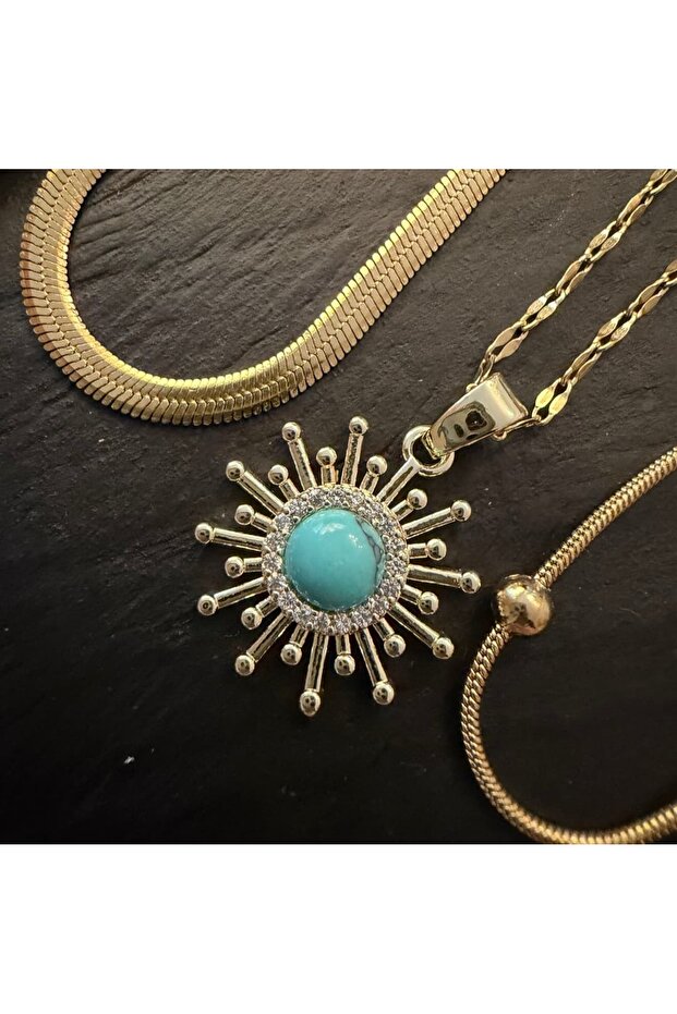 Shine Star 4'lü Çelik Kolye Seti - 3