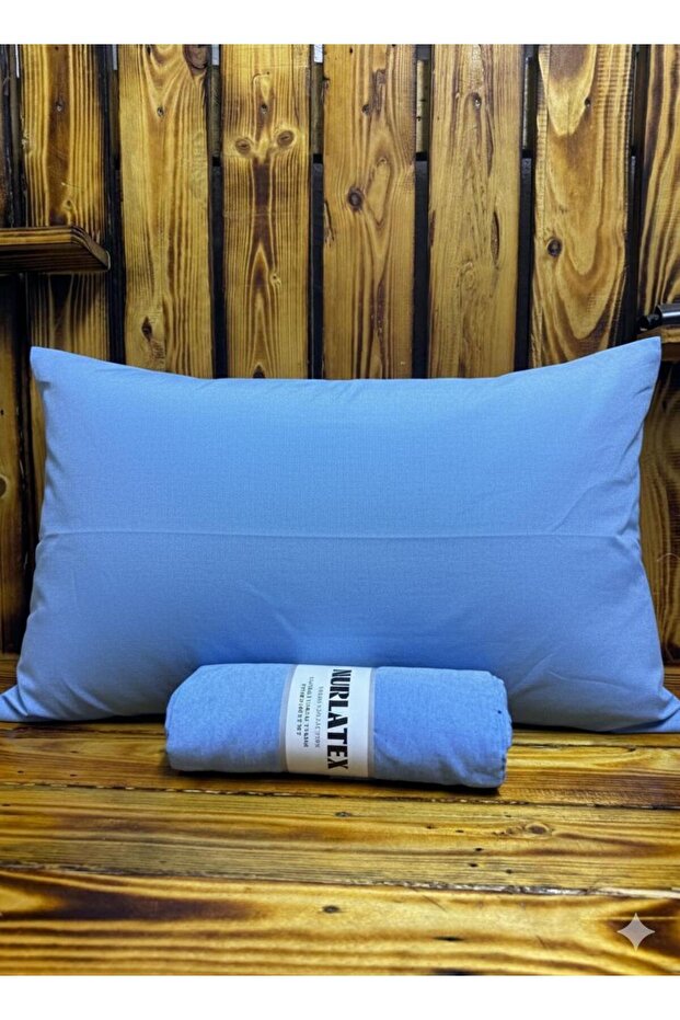 طقم ملاءات سرير مطاطية بلون واحد - 100 × 200 - 1