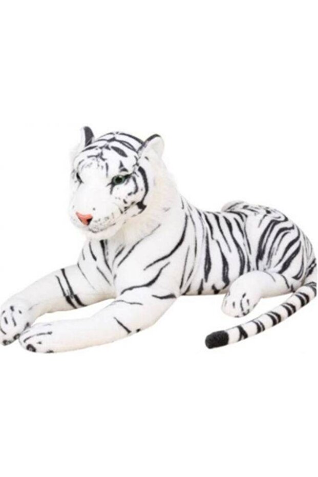 لعبة نمر أبيض قطيفة ناعمة تحاكي النمر الأبيض - 1