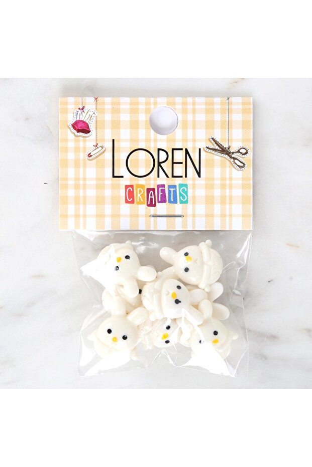 Crafts White 8-Piece Button Set - 3033