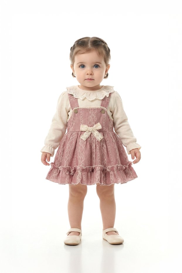 Baby Girl Dress Girls' Dress with Ribbon Birthday Party Wedding Special Occasion Holiday Dress