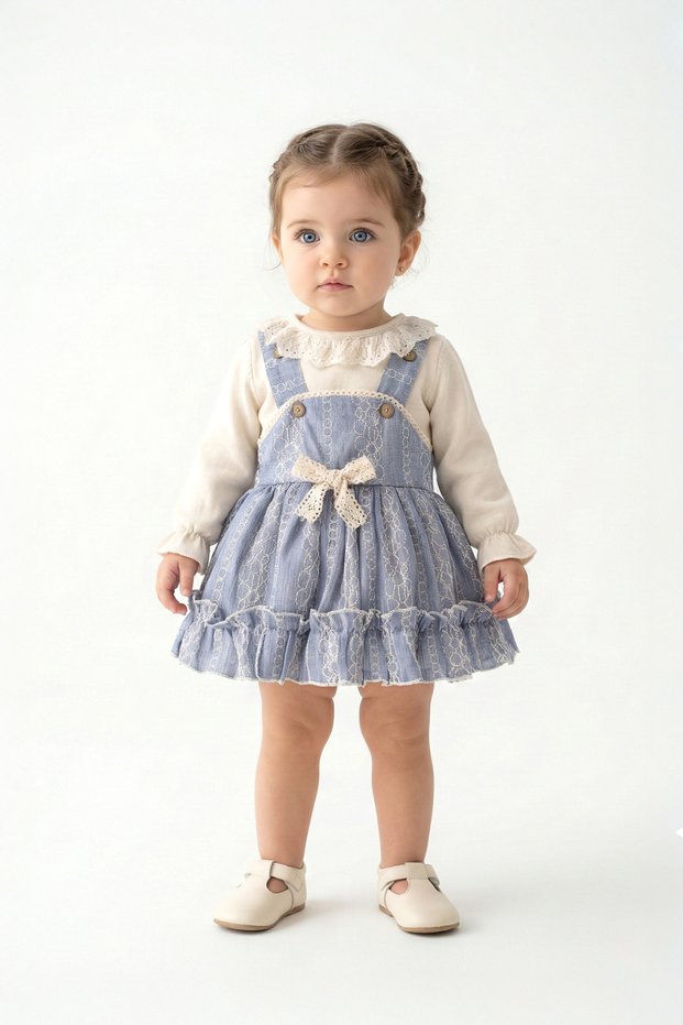 Baby Girl Dress Girls' Dress with Ribbon Birthday Party Wedding Special Occasion Holiday Dress