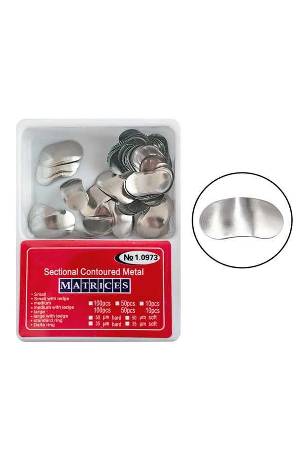 1.9073-100PCS 100 قطعة نموذج مختلط/نموذج فردي نظام مصفوفة مقطعية للأسنان ملحقات