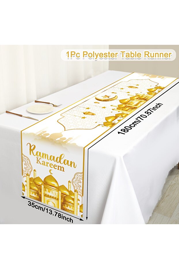 18 Ramadan Kareem Table Runner Ramadan Decor For Home 2026 Tablecloth Islamic Muslim Party Supplies