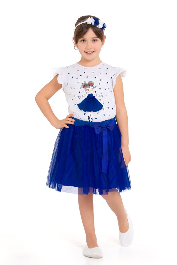 GIRL'S BOTTOM TOP SUIT DRESS 23 APRIL SHOW DRESS