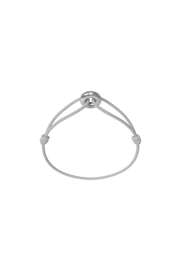 Mini Silver Soho Diamond Cord Bracelet