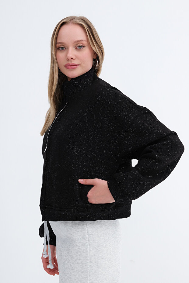 Simli Şardonlu Sweatshirt H12705 - 4