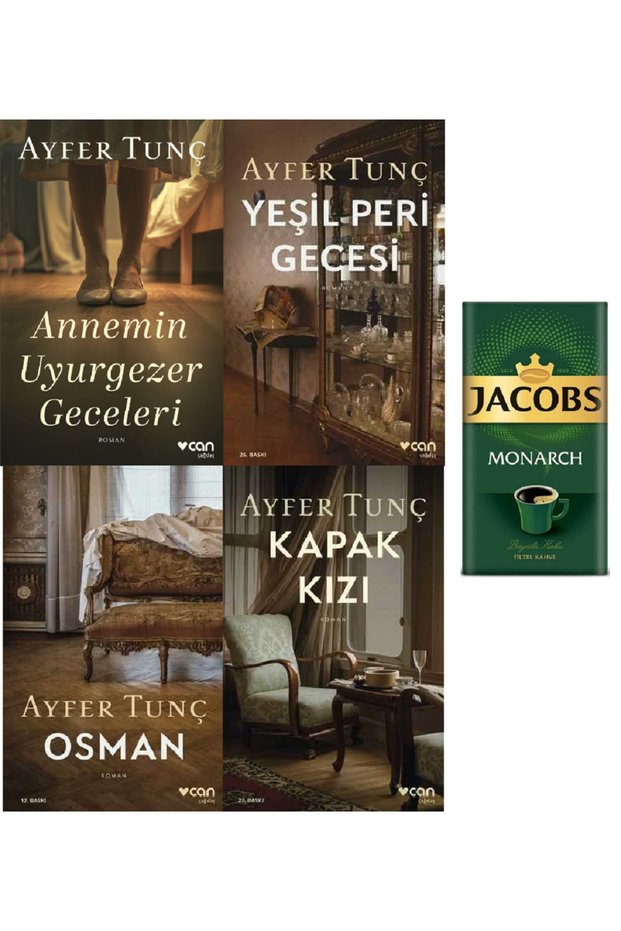 Mom's Sleepwalking Nights + Green Fairy Night + Osman + Cover Girl 4 Books (FİLTRE KAHVE HD)