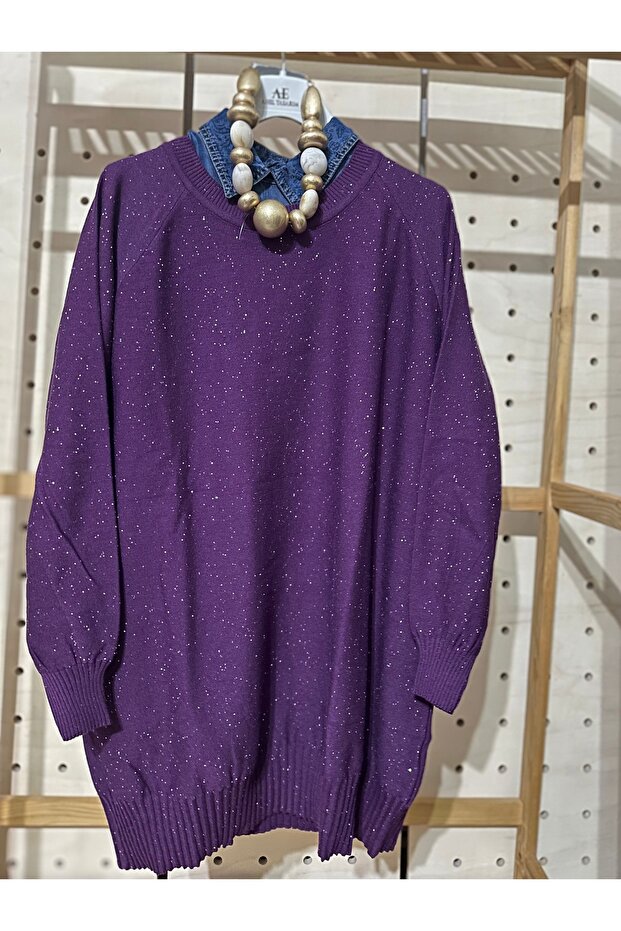 Simli triko tunik - 1