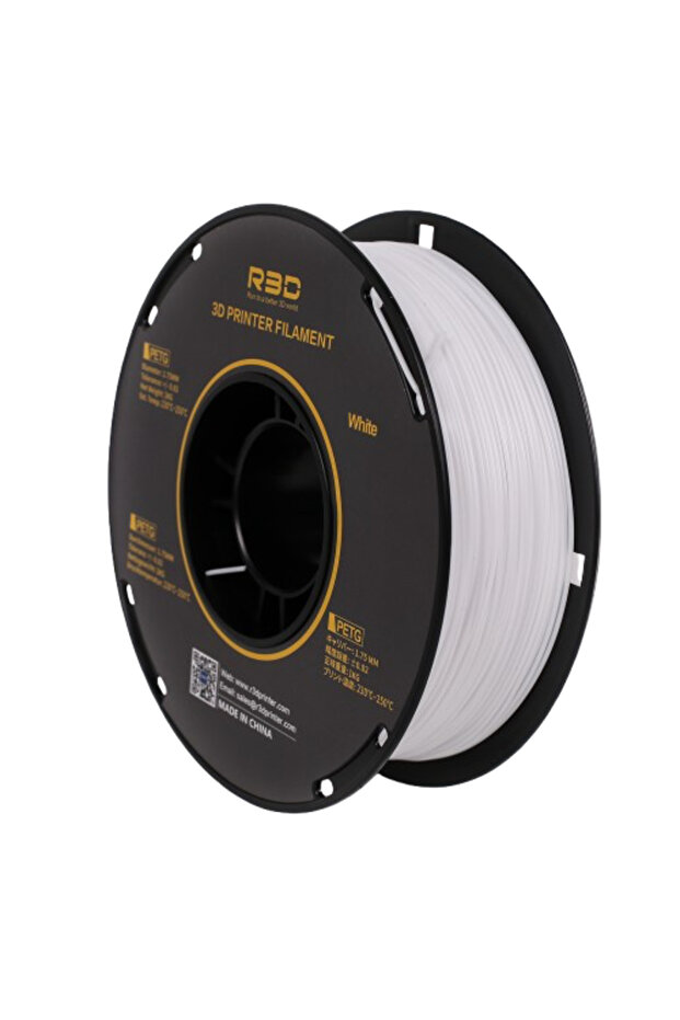 خيوط طباعة ثلاثية الأبعاد من نوع PETG-Basic (أبيض) بقطر 1.75 بوصة، وزن 1 كجم