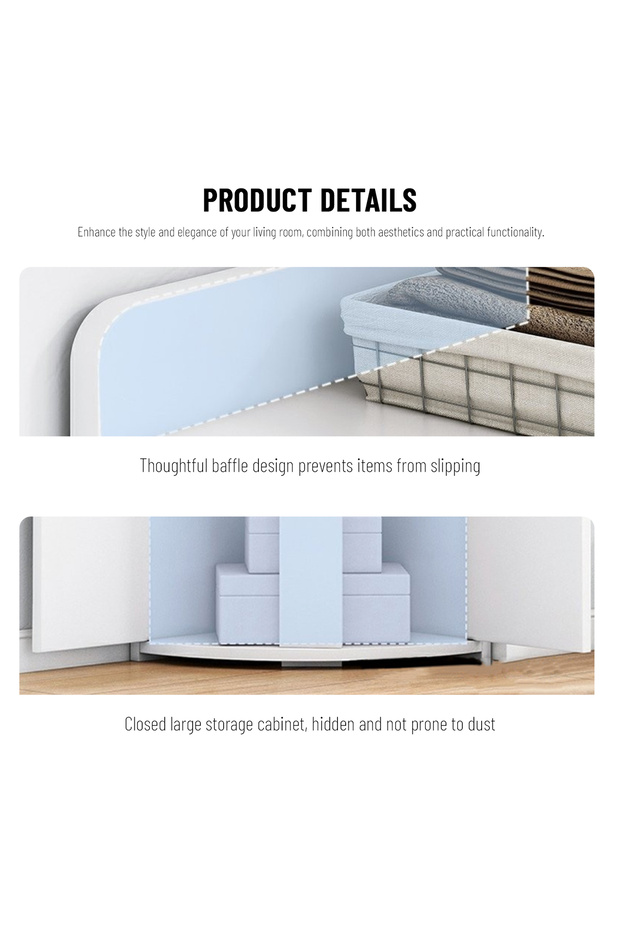 رف زاوية، خزانة تخزين متعددة الطبقات، رف كتب مثلث الشكل قائم على الأرض - 5