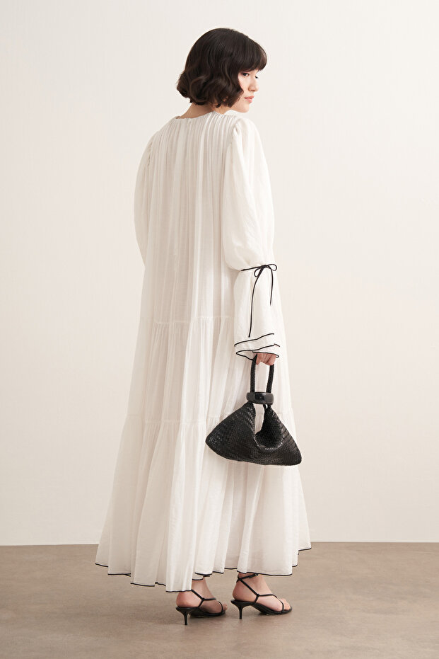 Hilya Elbise Beyaz - 5