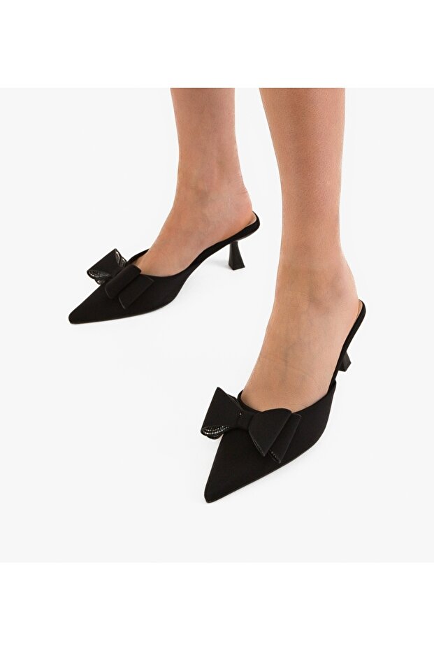 Thea Black Lady Clogs - 3