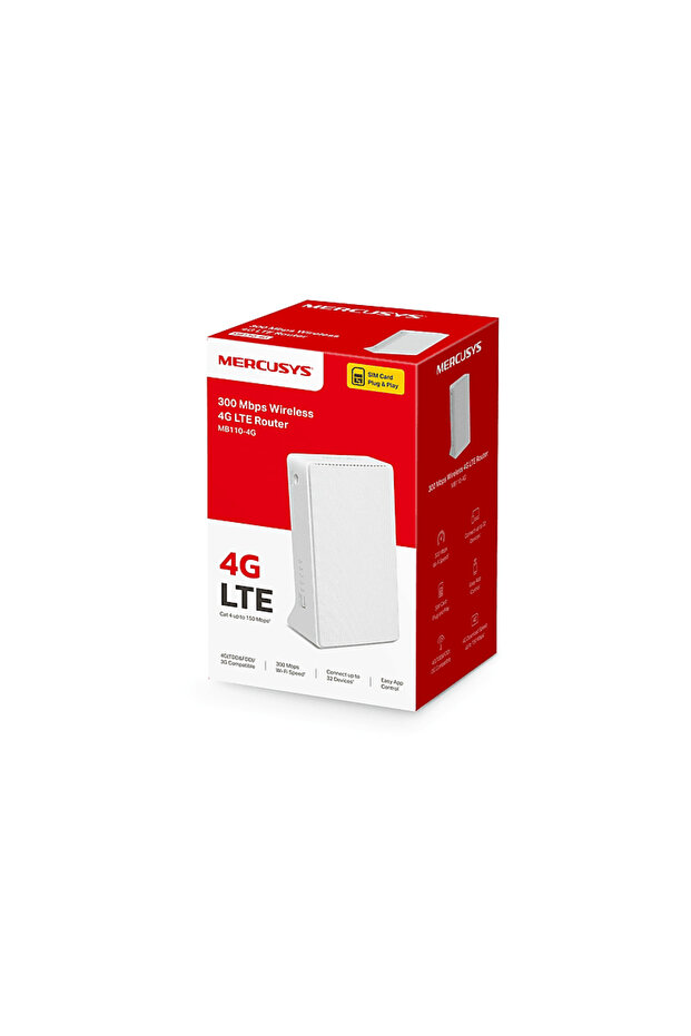 MB110-4G 3G/4G LTE Router | 300 Mbps | 2×10/100 Ethernet | Taşınabilir | Kolay Kurulum - 2