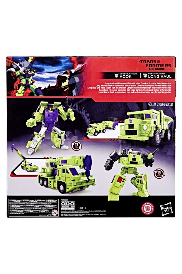 Studio Series Constructicon Long Haul & Constructicon Hook İkili Aksiyon Figürü - 8