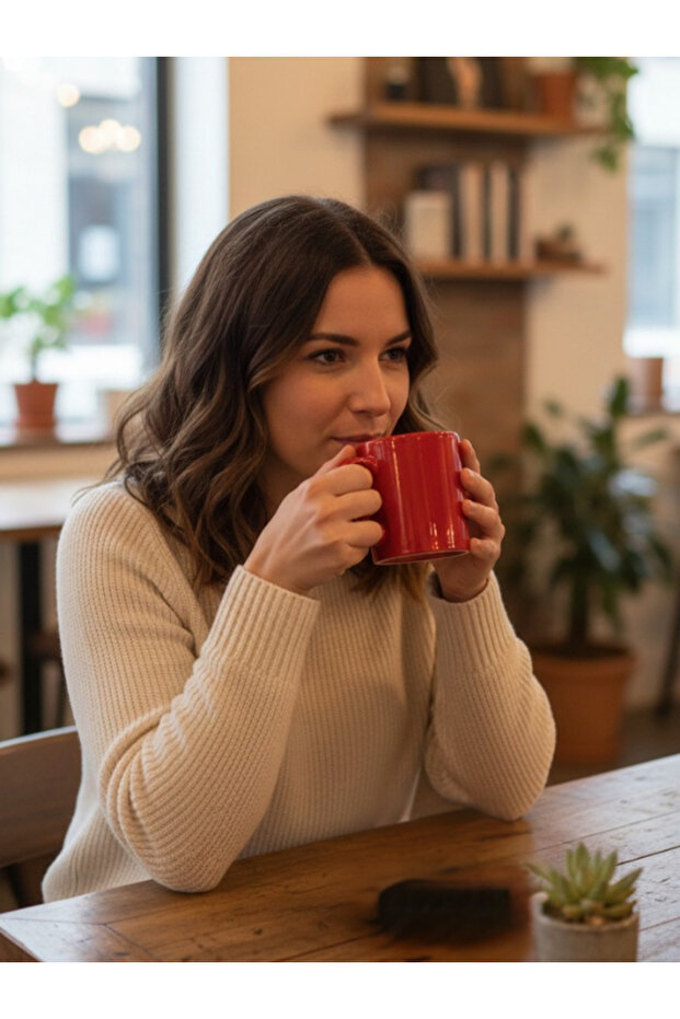 كوب سيراميك بلون واحد - 2