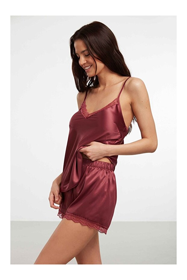Sofia Satin Shorts - 1