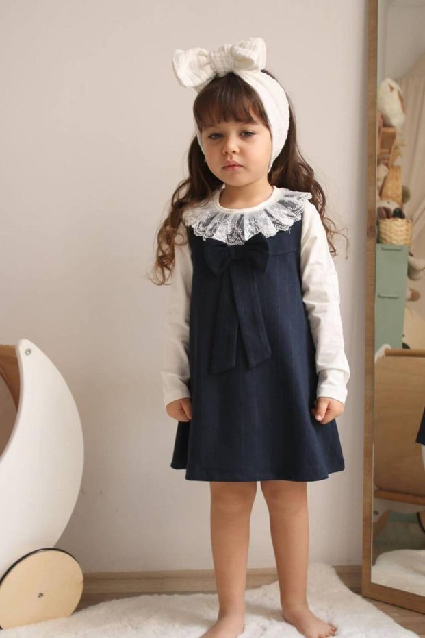 Girl's Dress 2-Piece Set Including Bodysuit Lace Detailed Set Dress-J293-Jlb-065