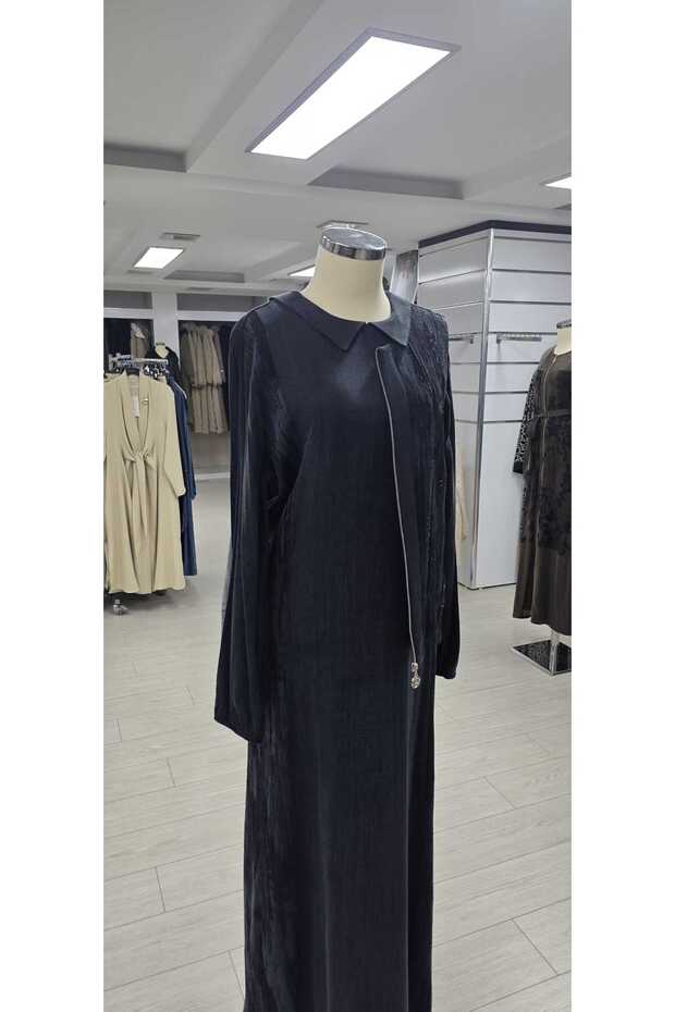 02-2717 Tesettür elbise - 3