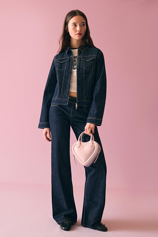 Mini kalp çanta - 4