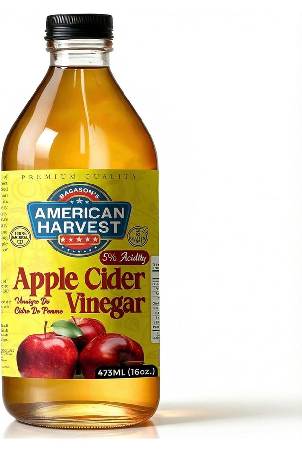 Natural Apple Cider Vinegar 473ml (16oz.) | Raw Unfiltered with the Mother
