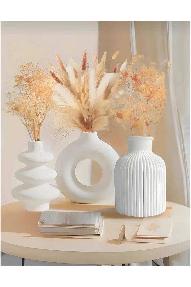 Minimal 3-Piece Scandinavian Style Bohemian Vase Gift Pinterest Mop Vase Set Vase Decorative