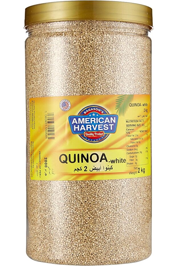 Natural White Quinoa In Jar 2kg | Premium Whole Grain Superfood