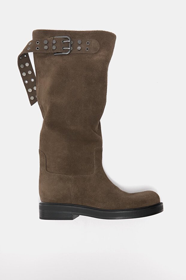 Tokalı deri uzun çizme - 3