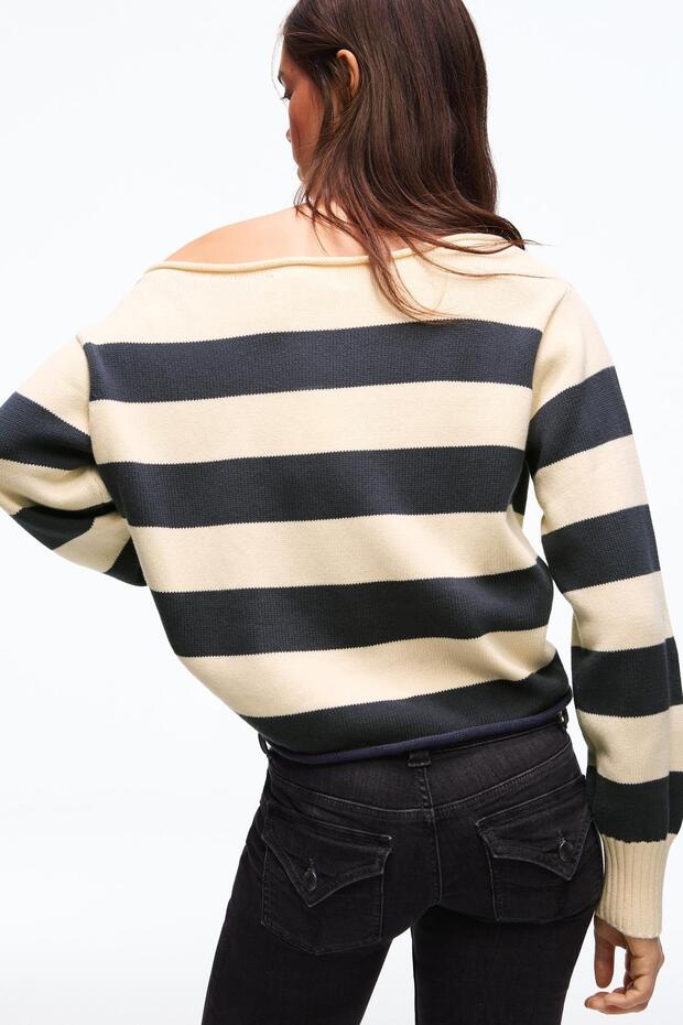 Geniş yaka kazak - 4