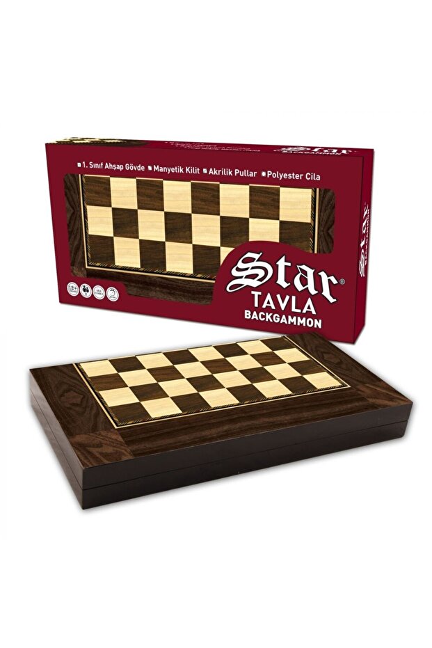 Ala 1020180 Star Polyester Walnut Backgammon (Large) 95611531