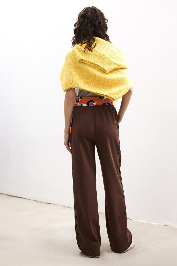 BELİ LASTİKLİ ÖRME PANTOLON - 5
